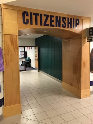 Picture of a sign that says citizenship