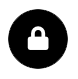 Picture of a black circle with a white lock icon inside of it