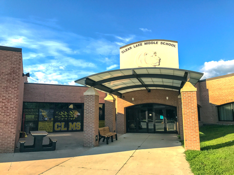 Picture of the middle school front entrance